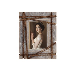 Cadre photo rustique en bois de cèdre, finition vieillie, vente en gros Moradabad - Product Image 1