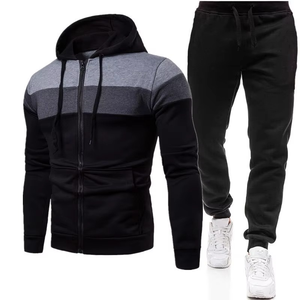 2026 New Custom Logo Hoodie Jacket and Pants <b>Men's</b> Jogging Two Piece Set Suit Sportswear Casual Tracksuit <b>Men</b> Suits - Product Image 1