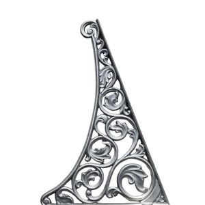 Ornate Swirl Aluminum Corbel Cast <b>Iron</b> Fence Corner Guard Luxury Villa Porch Roof Eaves Decorative Support Accent - Product Image 2