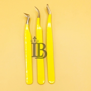 Premium Design Eyelash Tweezers Mink Private Label Logo Eyelash Extension Volume Tweezers Stainless Steel Russian Volume - Product Image 2