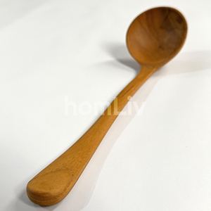 Cuchara para Sopa Hecha a Mano con Madera de Teca Natural OEM, Mango Largo, Antiadherente, Utensilios de Cocina Ecológicos, Aptos para Alimentos, Certificados Halal - Product Image 4
