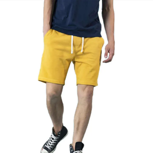 Shorts décontractés pour hommes de haute qualité en gros, taille élastique, en toile tricotée, couleur unie, shorts tendance - Product Image 3