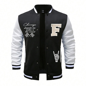 Premium Quality Wholesale Rate OEM Service Breathable Fabric Men Wear Varsity Jackets Slim Fit Top Product Letterman Jacket - Product Image 3