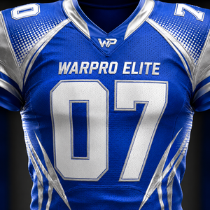 Uniforme de football américain pour hommes Warpro Elite, maillot sublimé à col en V, ajusté, manches courtes, évacuation de l'humidité, toutes saisons - Product Image 4