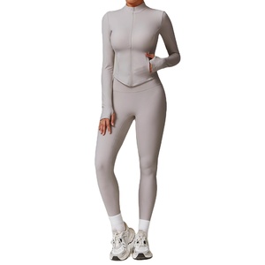 Yoga 2-Piece Quick Dry Set Breathable Fitness Activewear Printed Sports Bra Vest <b>Jacket</b> <b>Workout</b> Pants Plus Size Leggings - Product Image 1