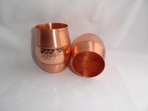 Gobelet en cuivre écologique de haute qualité 350 ml, revêtement émaillé, verre en cuivre pur avec finition métallique premium et design moderne - Product Image 6