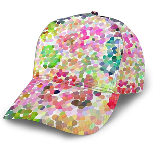 Wholesale Oem Customized 5 Panel Cotton Custom Embroidery Baseball Sublimation <b>Cap</b> For Men And <b>Women</b> Unisex - Product Image 1