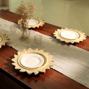 Piatto Decorativo in Legno Artigianale da 13 Pollici, Tovaglietta per Cena, Decorazione e Accessorio da Tavola - Product Image 2