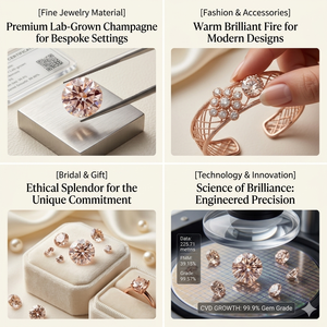 Diamante Suelto con Corte Brillante Redondo, Claridad VS1, Cultivado en Laboratorio CVD, Certificado IGI, para Joyería de Alta Gama Personalizada, Colecciones de Lujo para Novias - Product Image 3
