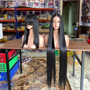 Perruques en cheveux humains en gros, cheveux bruts vietnamiens, perruques Lace Front sans colle, perruque ultra-lisse longue, densité 250%, bouclée, ondulée, personnalisable - Product Image 4