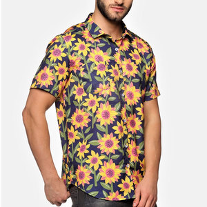 เสื้อชายหาดผู้ชาย OEM ขายส่งจำนวนมาก เสื้อใส่สบายระบายอากาศสำหรับฤดูร้อน เสื้อชายหาดลำลองสำหรับผู้ชาย ขายส่ง - Product Image 5