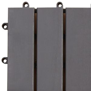 Piastrelle per Decking in legno massello di Acacia 10 pz 11.8 di lavaggio grigio "x 11.8"-pavimenti per esterni Premium - Product Image 4