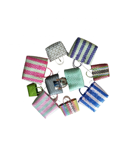 Sacs tissés en paille du Vietnam pp, sac fourre-tout de plage tissé par pp avec des poignées d'unité centrale, sac à main en plastique tissé par pp fait à la main - Product Image 5