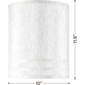 Set di 2 Paralumi Alti in Lino Beige Chiaro con Texture Effetto Corteccia d'Albero - Product Image 2