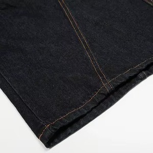 Pantalon en jean coupe bootcut ample et vintage pour homme, style streetwear américain, design plissé, poche brodée, séchage rapide, ODM - Product Image 2