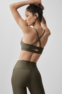 Custom Women's <b>Cross</b> Back Strappy Sports Bra Yoga Workout Fitness Athletic Activewear Support <b>Top</b> - Product Image 5