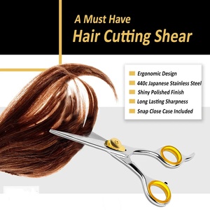 Ciseaux de coiffure professionnels en acier inoxydable à pointe affûtée pour droitiers, manche long, non pliables, pour usage en salon - Product Image 5