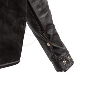 เสื้อแจ็คเก็ตหนังวัวสำหรับงานเชื่อม ทนความร้อน ป้องกันอันตราย  แบบสั่งทำพิเศษ สำหรับงานหนัก - Product Image 5