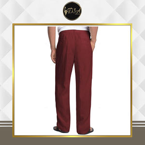 Pantalones Casuales de Lino Impermeables y Transpirables de Calidad Premium con Cordón Ajustable y Frente Plano, Ligeros, de Marca Reconocida, para Venta al por Mayor Global - Product Image 2