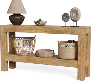 h Long <b>Console</b> <b>Table</b> <b>for</b> Living Room, Farmhouse Wood Entryway <b>Table</b> <b>for</b> Sofa, <b>Entry</b>, Hallway, Entrance, Foyer, Behind Couch with - Product Image 1