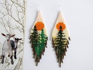 Pendientes de Flores Tejidas con Cuentas Coloridas de Estilo Europeo, Pendientes de Borlas con Cuentas de Estilo Bohemio, Suministros para Abalorios - Product Image 5
