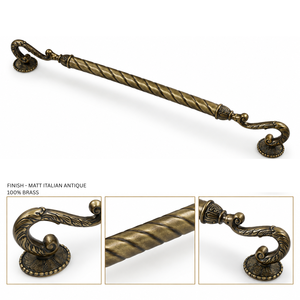 Poignée de porte principale ELITE Design avec finition antique mate pour portes d'entrée résidentielles, quincaillerie architecturale et intérieure - Product Image 3