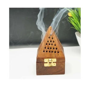 Quemador de incienso árabe Bakhoor Mubkhar de madera, decoración para el hogar y hoteles, quemador de incienso hecho a mano de alta calidad, muy buena calidad. - Product Image 1