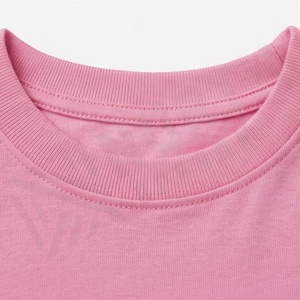Camiseta Básica para Mujer, Lisa, Corta, 100% Algodón, Manga Corta, Cuello Redondo, Transpirable, Color Personalizado - Product Image 4