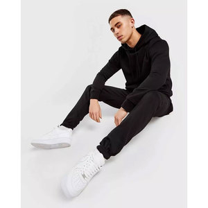 Ensemble de survêtement d'hiver personnalisé pour homme, 2 pièces, style à panneaux zippés, en polyester/coton épais, coupe classique, tendance, vente en gros - Product Image 4