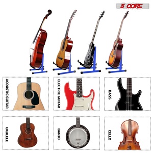 ขาตั้งกีตาร์ 5 แกน แบบ A-Frame พร้อมแขนโฟมนุ่มกันลื่น สำหรับกีตาร์โปร่ง กีตาร์ไฟฟ้า เบส และอูคูเลเล่ - Product Image 5
