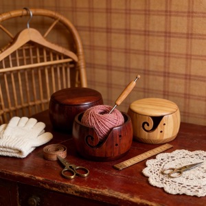 Wooden <b>Yarn</b> Bowls High Quality - Product Image 2