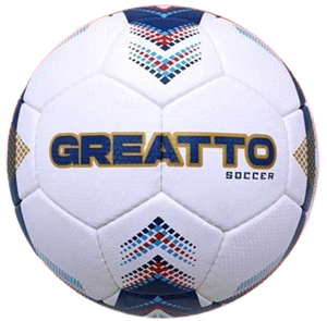Ballon de football Solazo pour l'entraînement, durable, design blanc, rouge et noir, emballage standard - Product Image 3