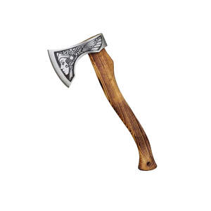 Hache de chasse artisanale en acier industriel à haute teneur en carbone, manche en bois de rose, étui en cuir, 1,5 kg, personnalisable, style viking, pour le camping et les activités de plein air - Product Image 5