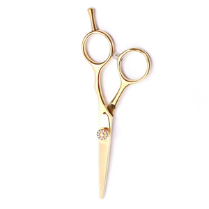 Ciseaux de barbier pour hommes à lame arrondie en acier inoxydable, avec poignée confortable, dernier design, pour la coupe et l'éclaircissement des cheveux, personnalisables - Product Image 3