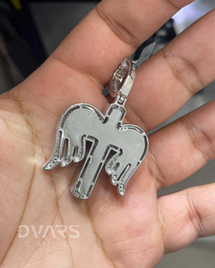 Pendentif Croix Aile d'Ange en Moissanite, Pendentif Croix Bling Glacé, Pendentif en Argent 925, Style Hip-Hop, Passe le Testeur de Diamant - Product Image 6