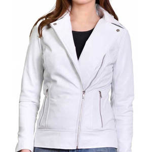 Chaqueta de Cuero para Mujer, Diseño Personalizado, Color Sólido, Transpirable, en Oferta, Precio Razonable - Product Image 1