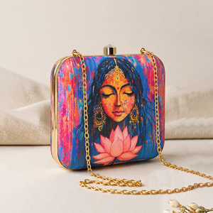 Bolso de Mano con Estampado de Arte Floral, Elegante para Eventos Formales y Festivos - Product Image 2