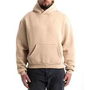 Sweat-shirt unisexe épais en molleton 100 % coton, coupe oversize, avec logo brodé personnalisé, 400-500 g/m², pour homme - Product Image 1