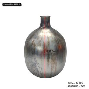 แจกันแก้วทรงกระบอกขนาดใหญ่สไตล์โบราณของสะสม2024ตกแต่งบ้านดีไซน์แบบดั้งเดิมงานตามสั่ง - Product Image 2