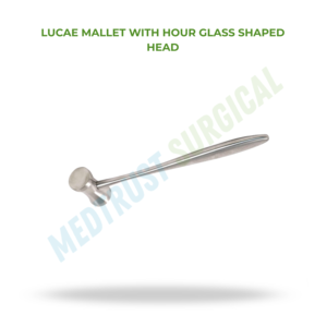 Lucae Mallet With Hour Glass Shaped Head Stainless Steel Orthopedic Surgical Instrument Neuro Spine Bone Surgery Hammer Use - Product Image 2