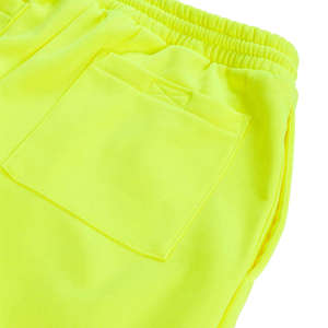 Pantalon de survêtement jaune haute visibilité pour homme, taille élastique, bandes réfléchissantes, poches latérales, style vêtement de travail, respirant, idéal pour le printemps - Product Image 5