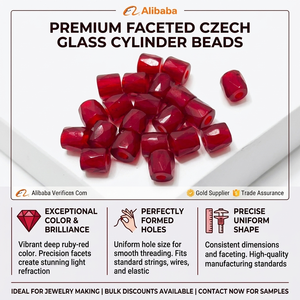 Perles en verre rouge de 8 mm pour la fabrication de bijoux, artisanat, bracelets, colliers, conifères, faites à la main, taille et couleur personnalisées, export en vrac, qualité supérieure - Product Image 6