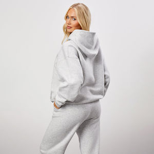 Conjuntos Deportivos Holgados para Mujer con Hombros Caídos y Logotipo Personalizado, Pantalones Casuales, Servicio OEM, Más Vendidos - Product Image 3