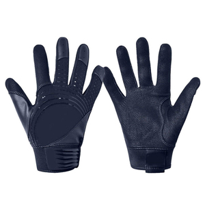 Gants de frappe de baseball personnalisés en cuir avec paume antidérapante pour l'entraînement au frappeur, équipement sportif durable - Product Image 1