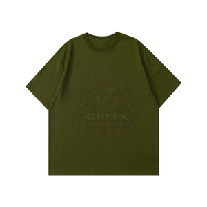 เสื้อยืดแขนสั้นผู้ชายไซส์ใหญ่ ผ้าฝ้ายนุ่ม ระบายอากาศ แห้งเร็ว ทรงหลวม สไตล์สตรีทแวร์ เสื้อผ้าลำลอง ผู้ผลิตเสื้อผ้า - Product Image 4