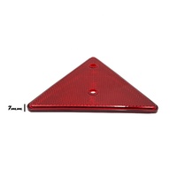Panneau triangulaire de signalisation de sécurité, feuille réfléchissante prismatique autocollante rouge, réflecteur universel pour voiture, camion, camionnette