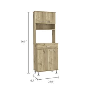 Area della baia dispensa due porte mobili da cucina con un cassetto e quattro gambe regolabili in metallo - Product Image 2