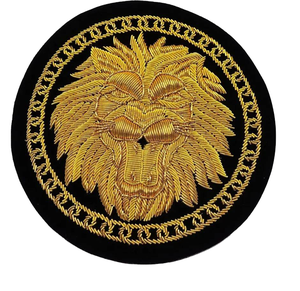 Badge brodé de luxe personnalisé de forme ronde, fait main, écologique, sans nickel, vente en gros de badges brodés - Product Image 5