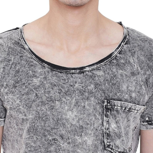 High Quality Best Selling Outclass Look Men Acid Wash T Shirt Solid Premium Quality Stylish Look Men Acid Wash T Shirt - Product Image 6