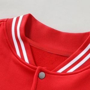 Mens Solid <b>Red</b> with White Stripes Baseball <b>Jacket</b>, American Style Casual Versatile Single-Breasted Baseball <b>Jacket</b> Outerwear - Product Image 3